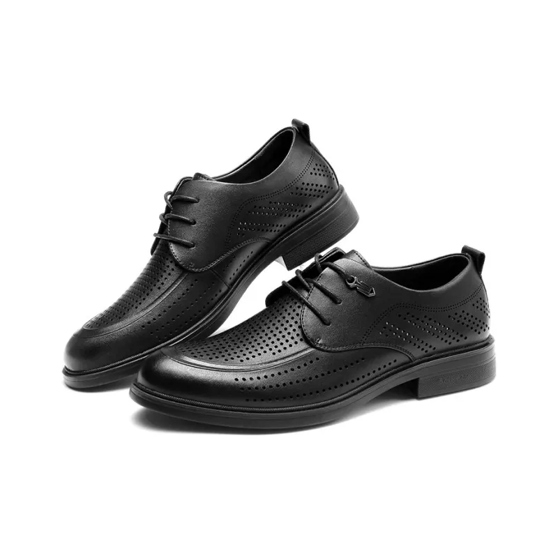 Strongman 3515 Men's Summer Shoes Business Casual Clogs Leather Shoes With Soft Sole-4