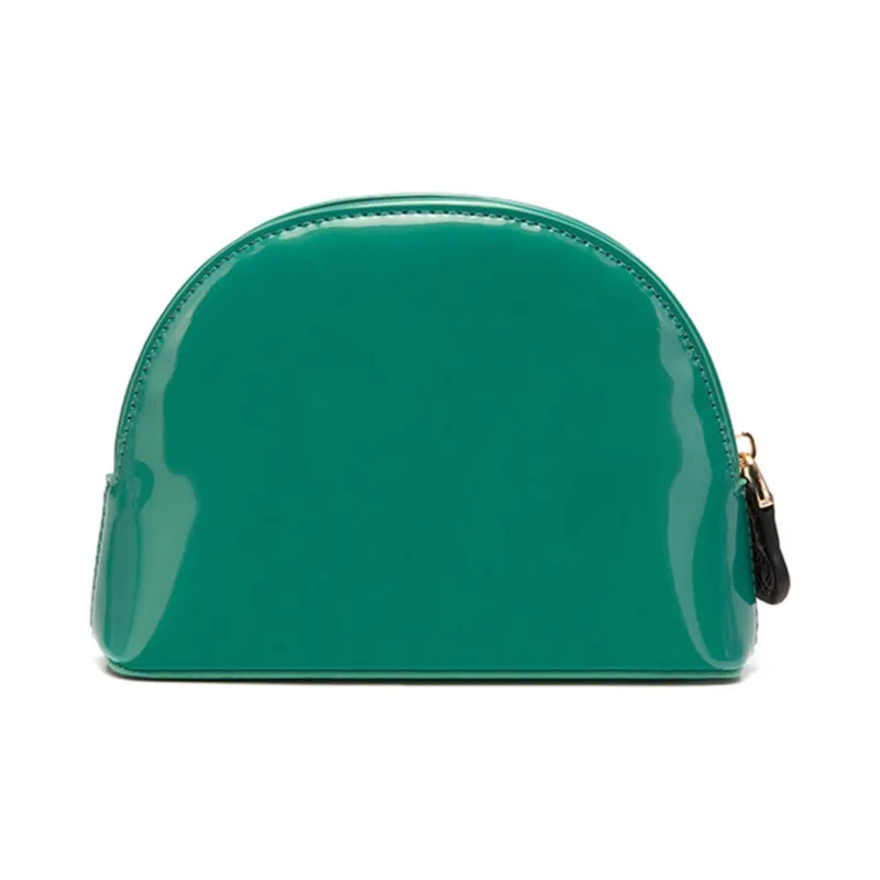 Farmacy PU Storage Bag Dome Bag Clutch Toiletry Bag Makeup Bag Regular Women's Black/Green/Pink-5