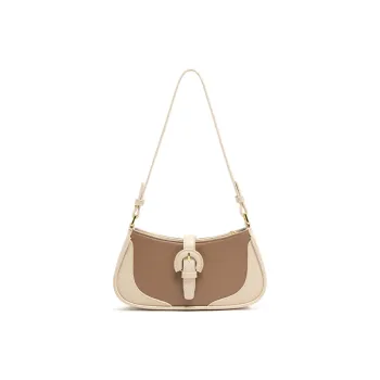 MICOCAH PU Shoulder Bag Regular Women's Thick Milk Latte/Double Cheese