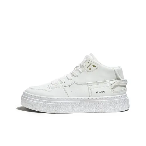 HUANAI Skateboard Shoes Men Mid-Top