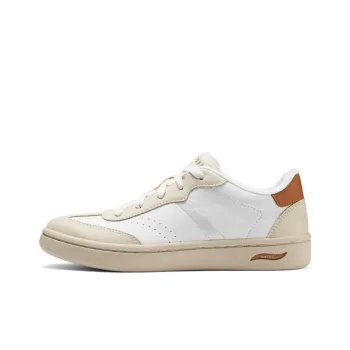 Skechers Modern Comfort Anti Slip Wear Resistant Low Top Skateboard Shoes Women's White Tan