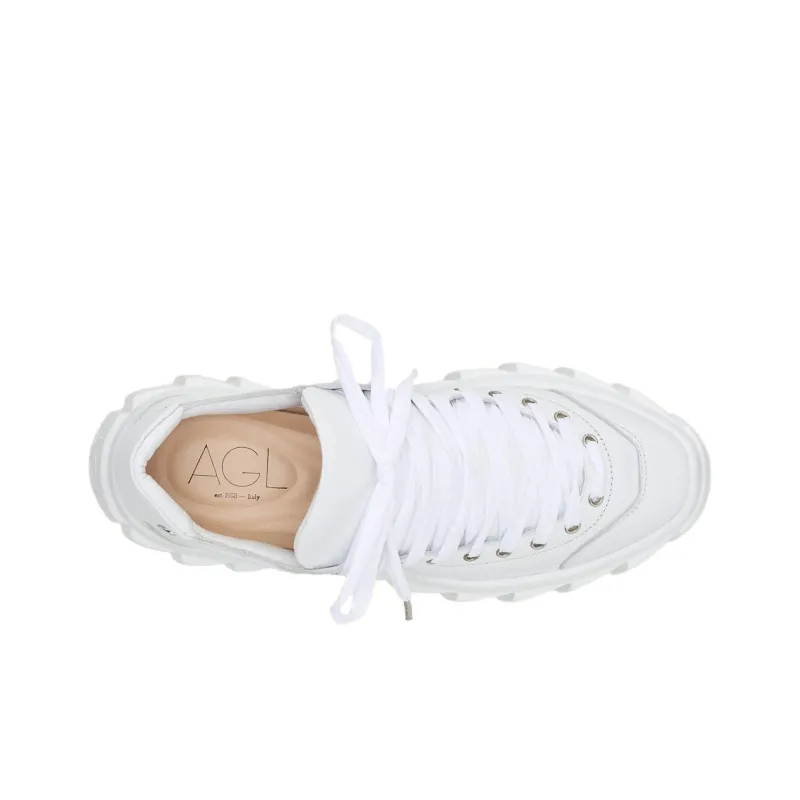AGL Blondie Ties Leather Sneakers Women's-3