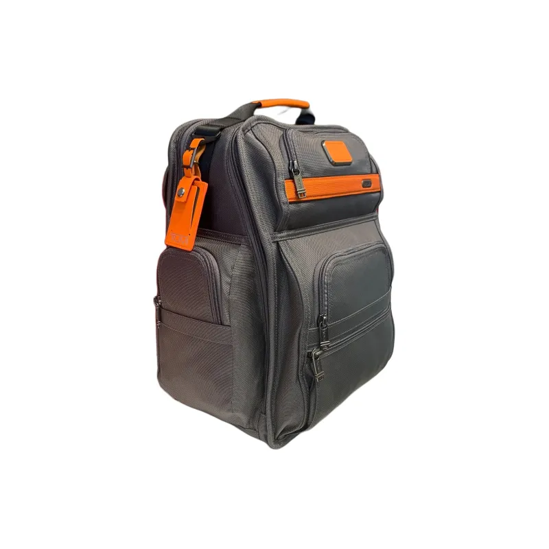 TUMI Nylon With Cow Leather Backpack Regular Men's Silver Gray-2