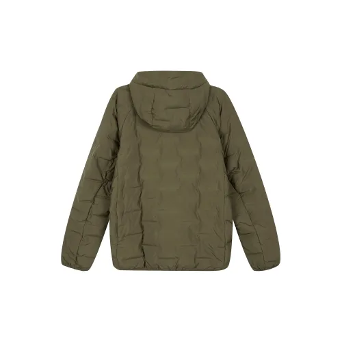 UNIQLO Puffer Jackets Unisex Olive Green