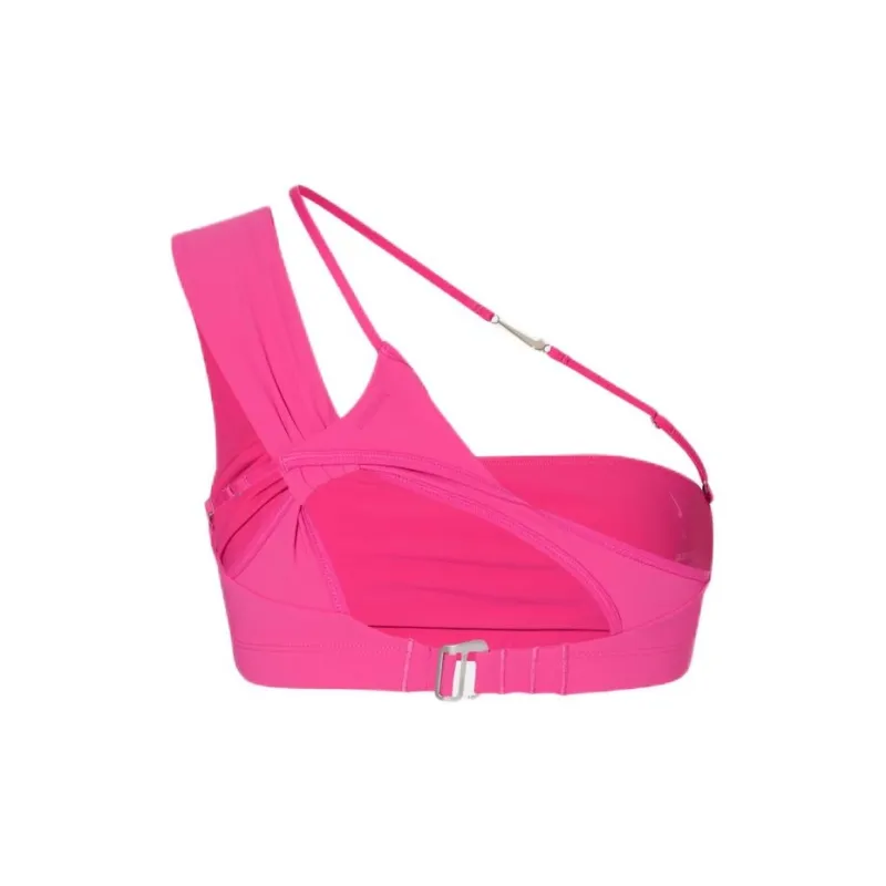 Jacquemus X Nike La Brassière Drapée Sports Bra Dark Pink-1