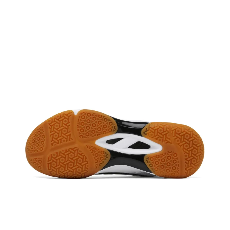 Binary Badminton Shoes Unisex Low Top Umber/White/Black-6