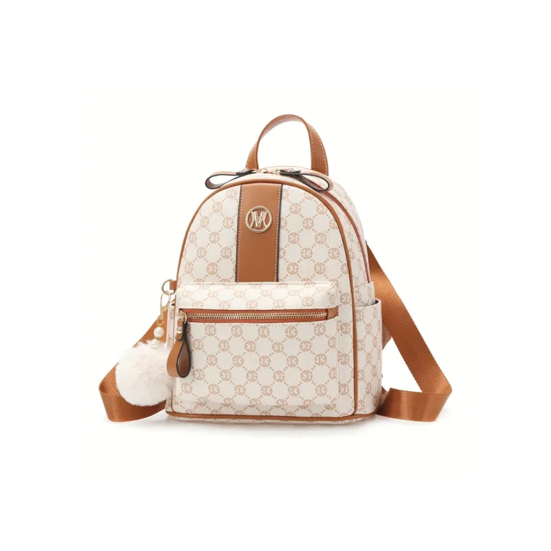 Weymond PU Backpack Women's Coffee/Earth Yellow/Blue Gray-10
