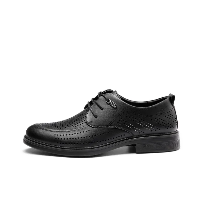 Strongman 3515 Men's Summer Shoes Business Casual Clogs Leather Shoes With Soft Sole-0