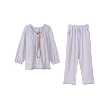 XUANZHITING Pajama Set Women's Light Purple