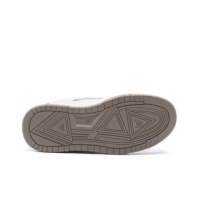 Meiretu Low Top Skateboard Shoes Men's White-4