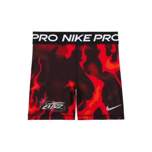 Nike Megan Thee Stallion Co-brand Sports Shorts Women's Black/Light Deep Red