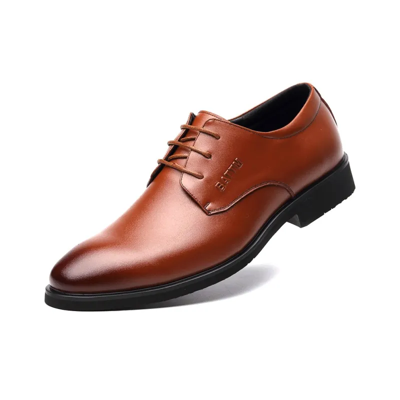 Batotem Dress Shoes Men Low Top Black/Brown-0
