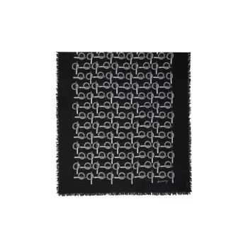 Burberry Skinny Reversible B Wool Scarf