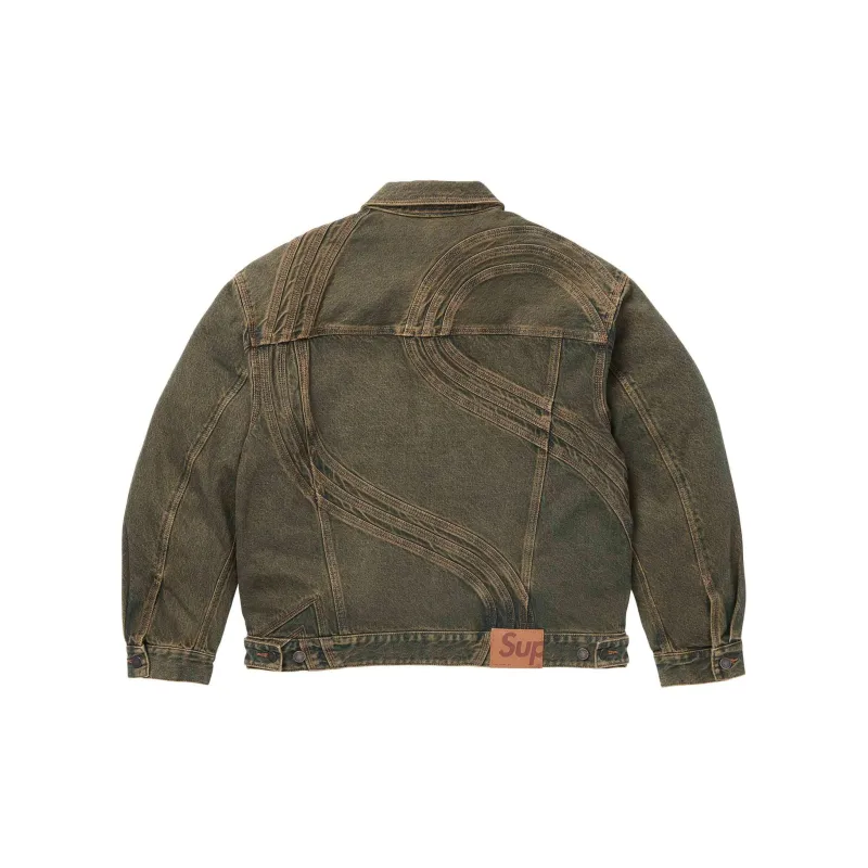 Supreme S Logo Denim Trucker Jacket