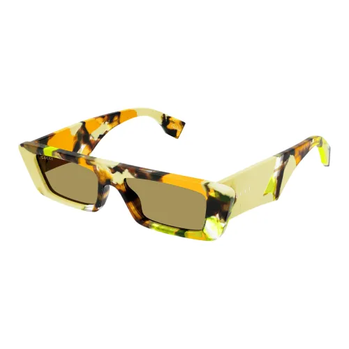 GUCCI Rectangle Frame Sunglasses