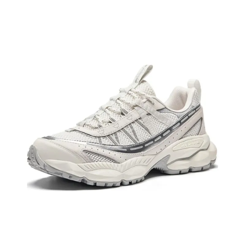 Anta Slip Resistant Breathable Low Top Running Shoes Men's White-1