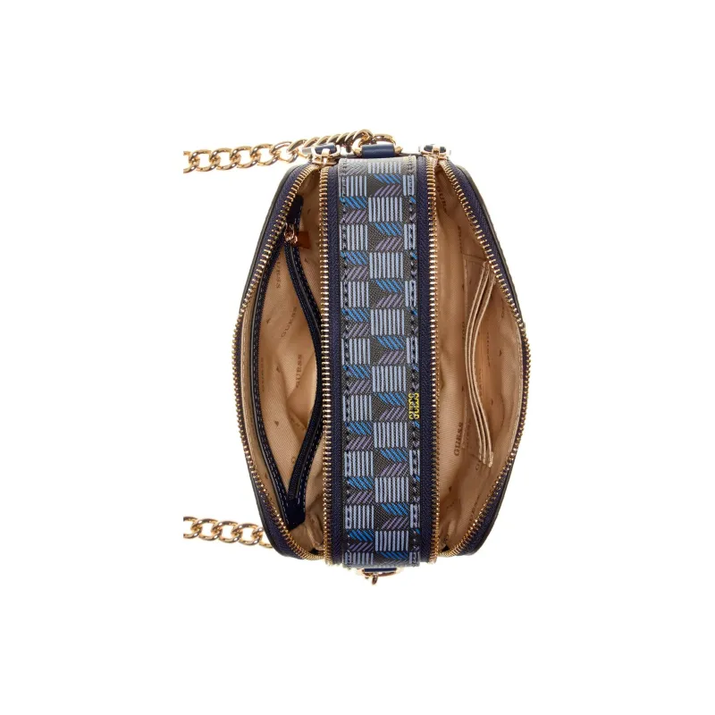 GUESS Artificial Leather Camera Crossbody Bag Women's Dark Blue-3