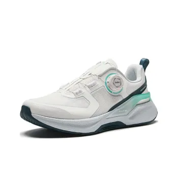 Anta Burning Training Pro Cushioning Anti Slip And Wear Resistant Low Top Running Shoes Men's White Blue