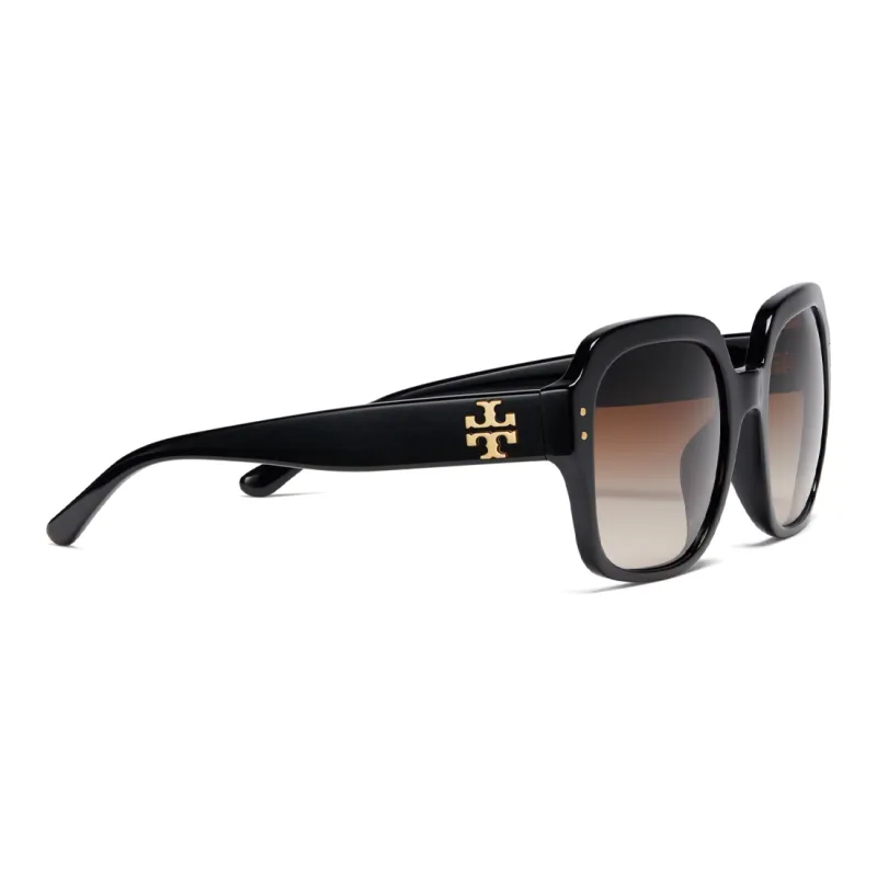TORY BURCH Acetate Square Sunglasses Women's Black-1