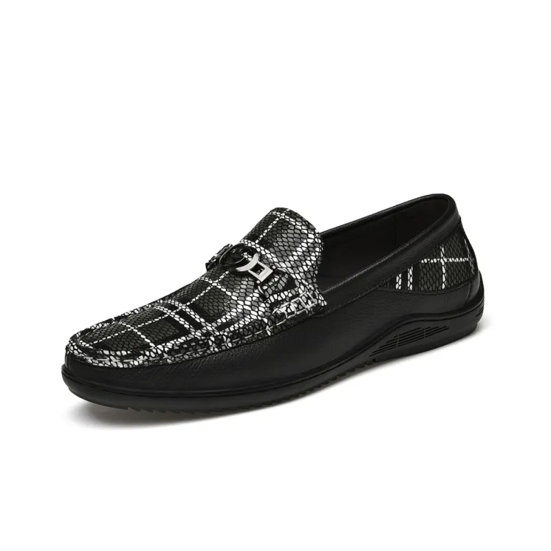 DILIKAN Loafers Men Black/White-10