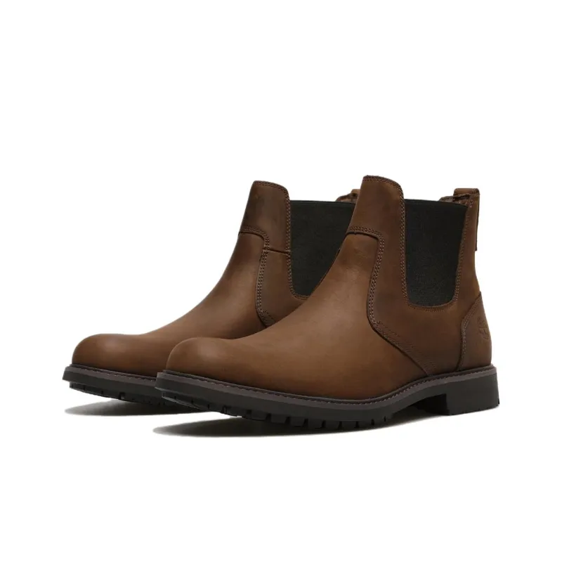 Timberland Stormbucks Short Chelsea Boots Men's Brown-2