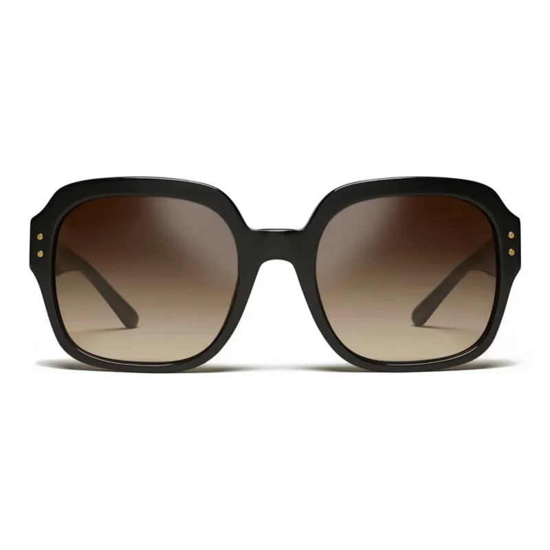 TORY BURCH Acetate Square Sunglasses Women's Black-0