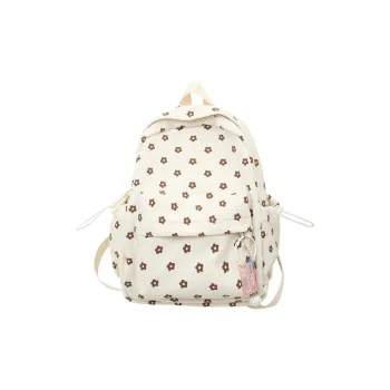 Travel Nylon Backpack Regular Women's Black/White/Blue/Green/Pink