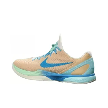 Nike Kobe 5 Protro PE Durable Breathable Low Top Basketball Shoes Men's Beige Blue