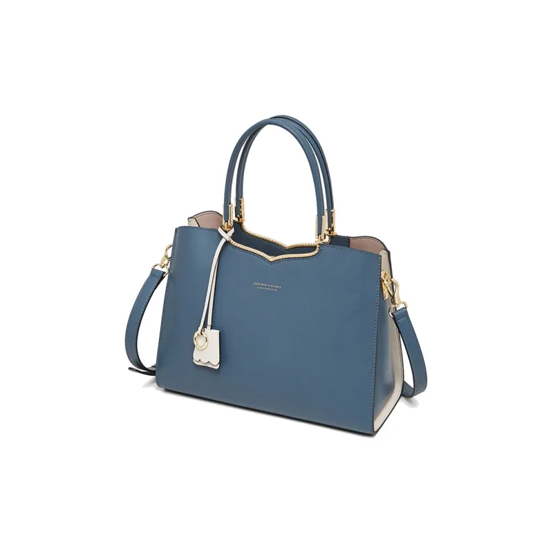 Geshiman Cow Leather One Shoulder Crossbody Handbag Regular Women's Royal Blue/Ecru/Beige Apricot/Burgundy-1
