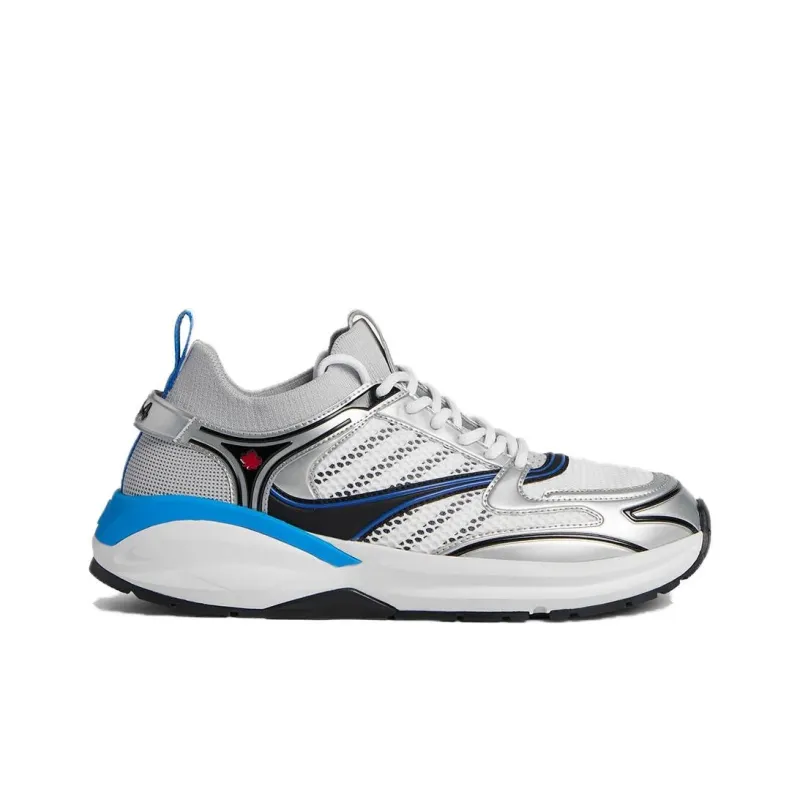 DSQUARED 2 Dash Panelled Mesh Lace Up Sneakers-1
