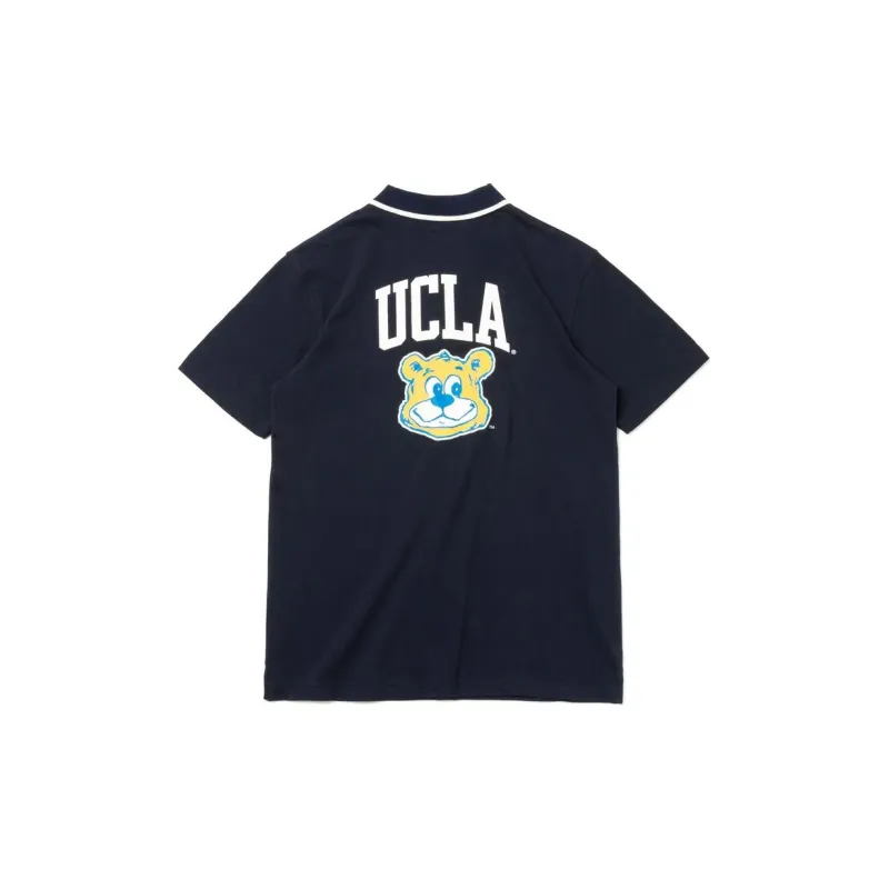 New Era Golf Usa Logo Tee Polo Shirt Unisex Marine Blue-1