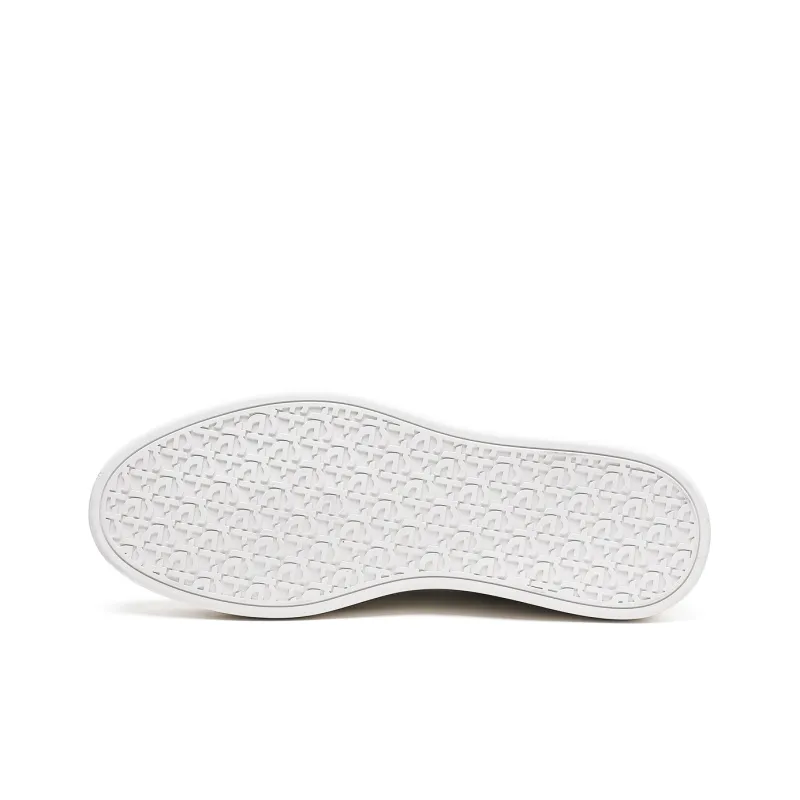 ELLE HOMME Low Top Stylish Skateboarding Shoes Men's White-4