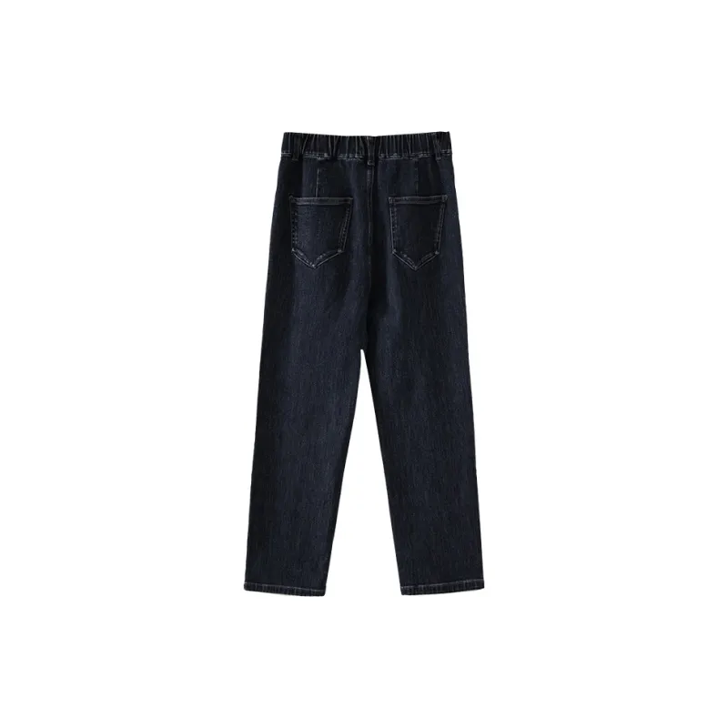 YALIDA Jeans Women's Dark Gray Blue-1