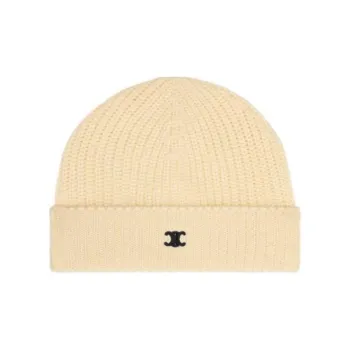 CELINE Triomphe Beanie In Cotton