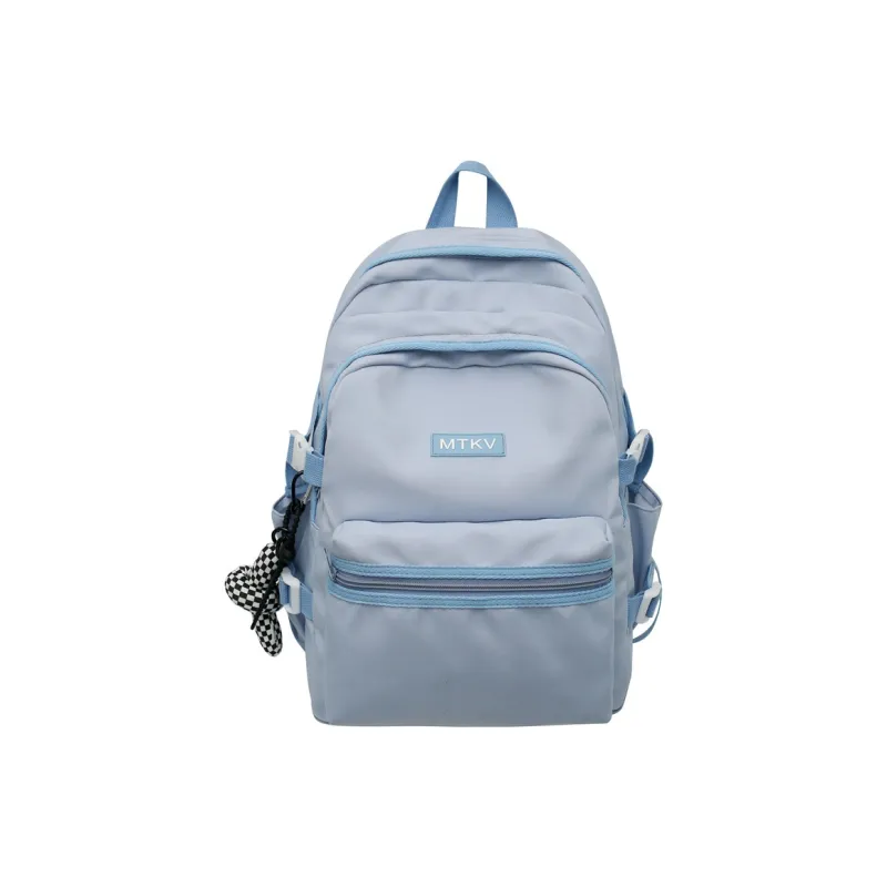 Travel Nylon Backpack Regular Unisex White/Black/Blue/Pink-19