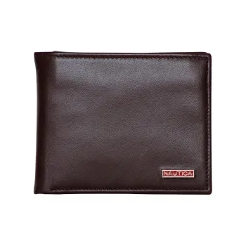 NAUTICA Leather Wallet Men's Brown