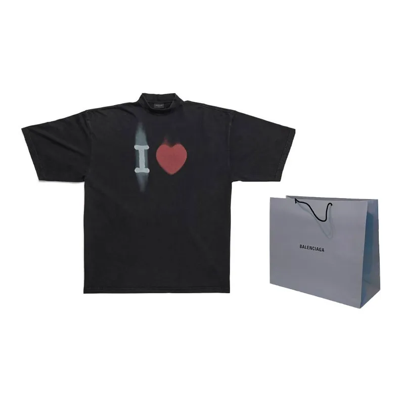 Balenciaga SS23 T Shirt Loose Fit Style Unisex Black-4