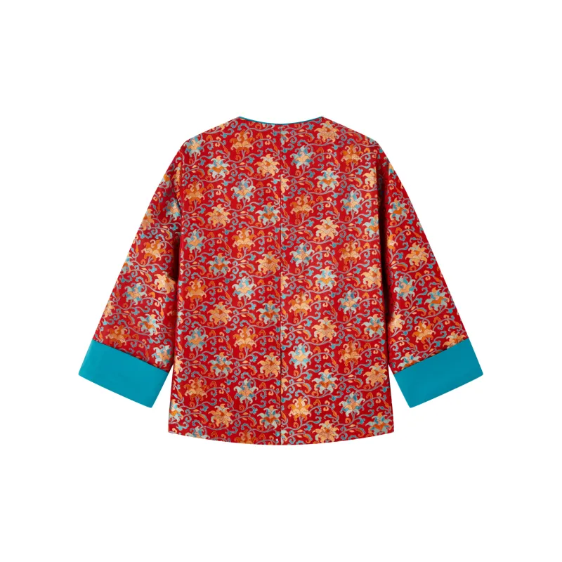FINITY Chiffon Shirts Women's Red-1