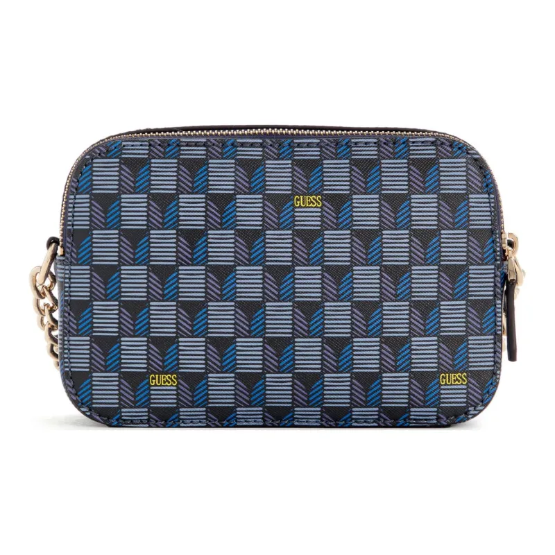 GUESS Artificial Leather Camera Crossbody Bag Women's Dark Blue-2