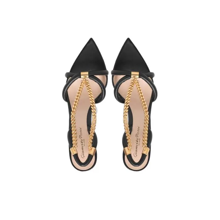GIANVITO ROSSI Minerva 85mm Leather Sandals-3