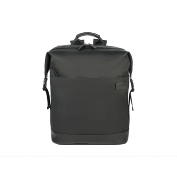TUCANO Genuine Leather Nylon MODO PREMIUM Commute Computer Backpack Regular Unisex Black