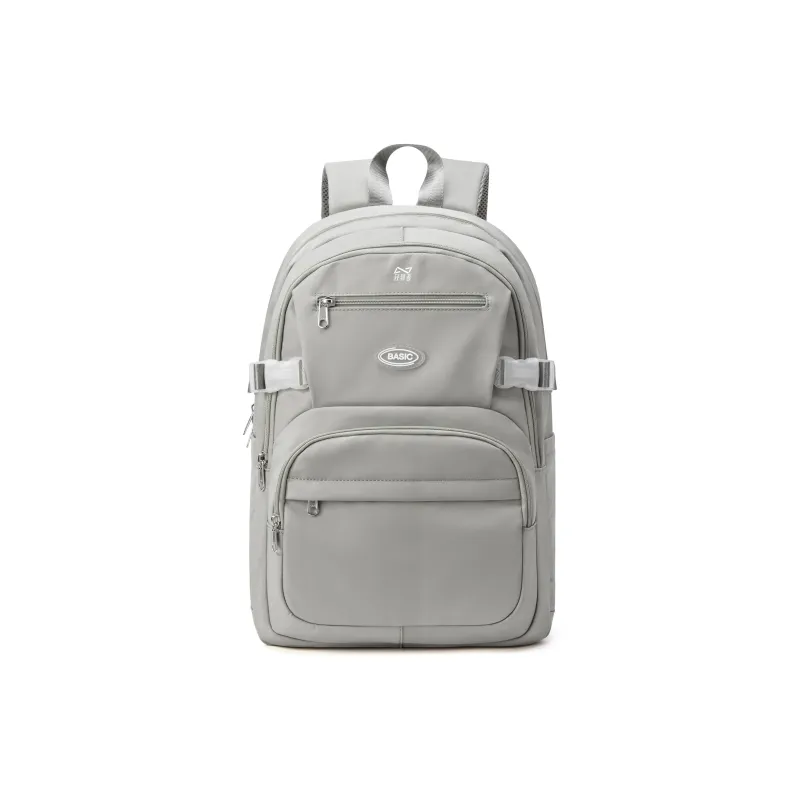 QING QI ZHE Fabric Backpack Laptop Bag Backpack Regular Unisex Black/Ecru/Blue/Purple/Gray/Green-19