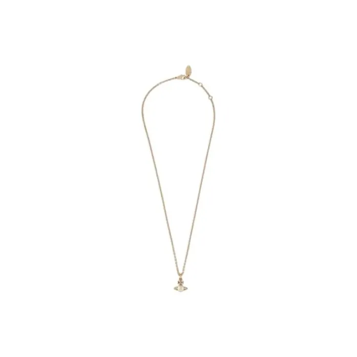 Vivienne Westwood Pearl-logo Pendant Necklace-1