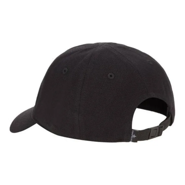 STONE ISLAND Cotton Baseball Caps Men's Black-2
