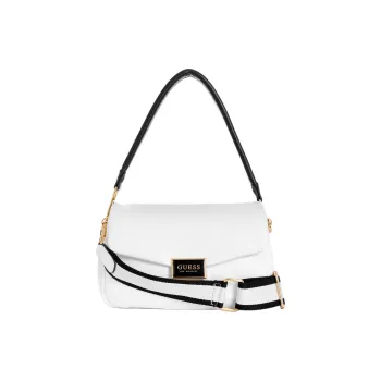 GUESS Artificial Leather Portable Crossbody Bag, Shoulder Bag Mini Women's White