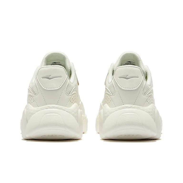 Erke Confession 3.0 Anti Slip And Wear Resistant Breathable Low Top Casual Shoes Women's Microcrystal White-3