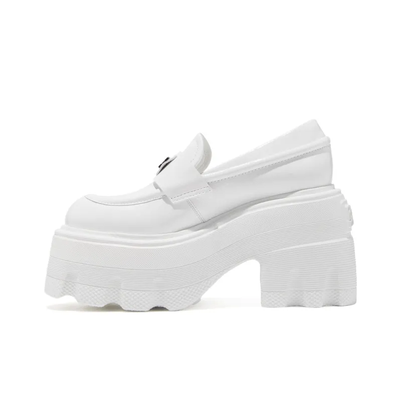 Casadei Logo-plaque Leather Platform Loafers-0