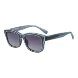 Blue Frame with Dual Gray Lenses