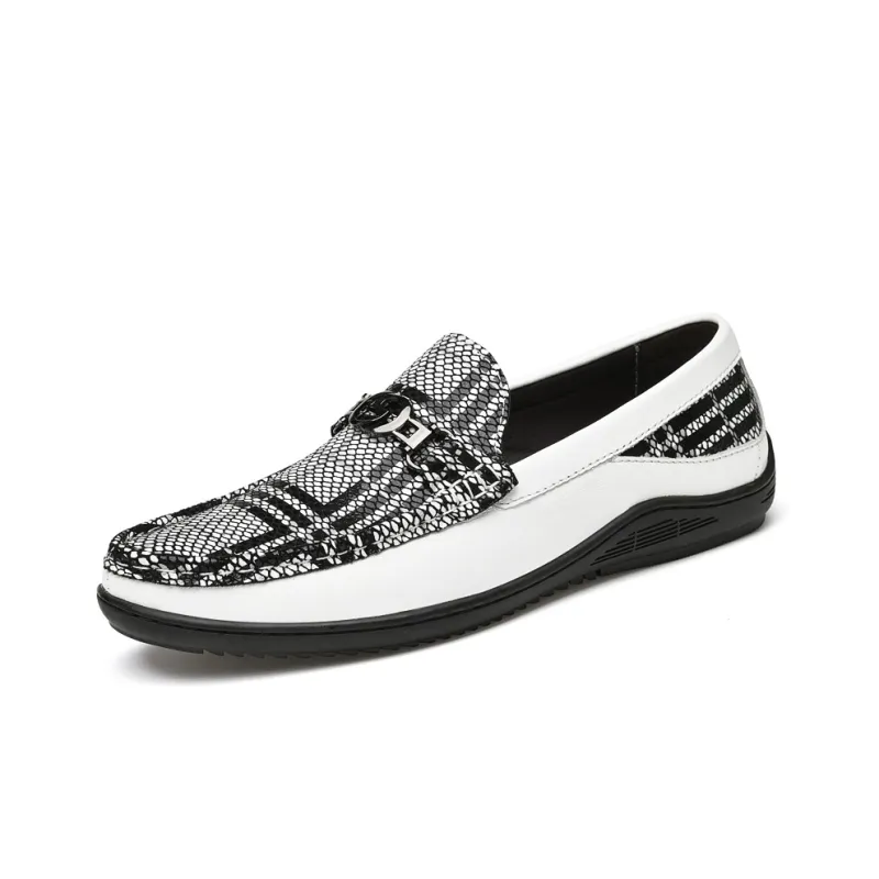 DILIKAN Loafers Men Black/White-1