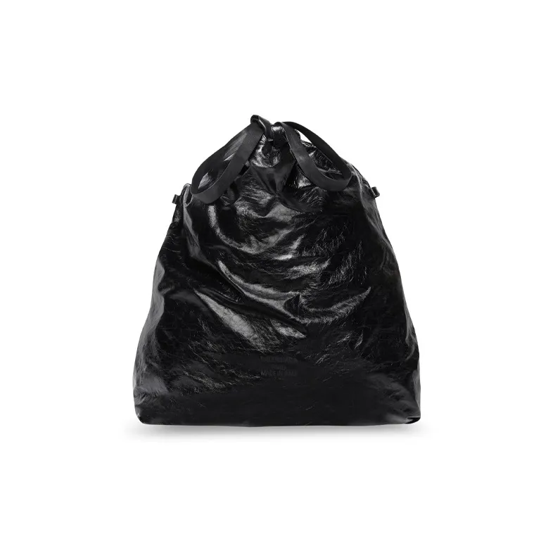 Balenciaga Trash Bag Large Pouch Black-0